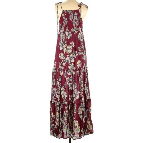 NWT Free People Garden Party Small Red Floral Dress - Picture 3 of 7